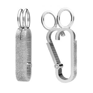 Laccio semplice a clip per appendere*argento AG 925*OWS-00848 4x27,65 mm