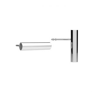 Orecchino a perno con tubo dritto*argento AG 925*KLS-43 11x13 mm