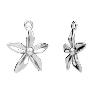 Ciondolo a fiore - montatura per perle da 6mm*argento AG 925*CON-1 ODL-01554 14,5x16,00 mm