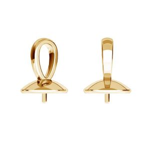 Pendente - cappuccio - base perla 10mm*oro AU 585*ODLZ-00290 8x11 mm