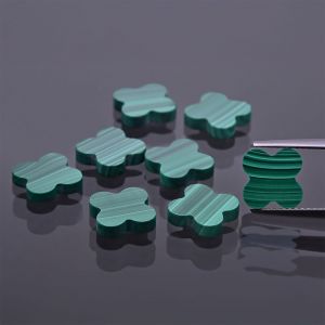 Quadrifoglio in malachite 8x8 MM
