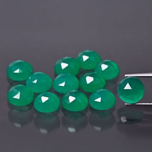 Rosetta - agata verde 6 MM