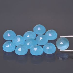 Rosetta - agata blu 6 MM