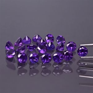 Pietra rotonda, cono - Ametista 3 MM