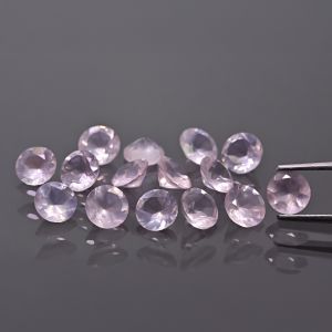 Pietra rotonda, cono - Quarzo Rosa 4 MM