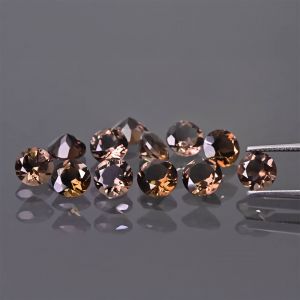 Pietra rotonda, cono - quarzo fumé 6 MM