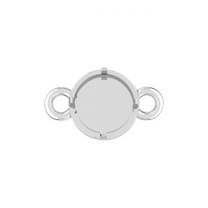 Connettore pendente - robot diavolo, resina bianca*argento AG 925*CON-2 OWS-01030 7,3x11,1 mm