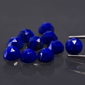 Pietra rotonda, taglio rosa - Lapis lazuli 6 MM