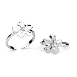 Anello universale - gatto con gomitolo*argento AG 925*U-RING OWS-01173 12,5x20 mm