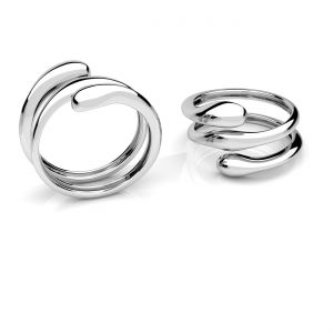 Anello universale - gocce*argento AG 925*U-RING OWS-01178 16,5x20,8mm