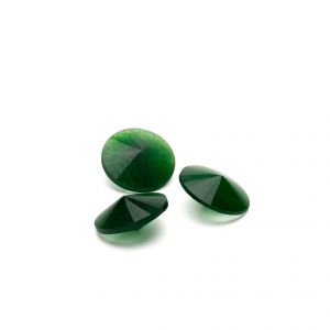 Pietra rotonda, rivoli - Giada verde scuro 12 MM
