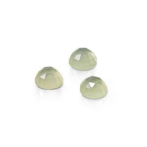 Pietra rotonda, taglio rosa - Agata celadon 6 MM