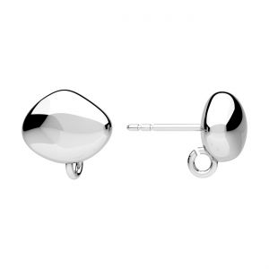 Orecchino a perno - forma irregolare*argento AG 925*KLS OWS-01184 10,2x10,7 mm