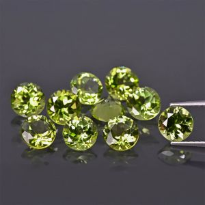 Pietra rotonda, taglio conico - Peridoto 6 MM