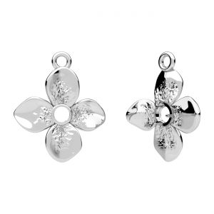 Ciondolo - castone per pietre naturali rotonde 6mm*argento AG 925*CON-1 OWS-01188 16,7x19,4 mm