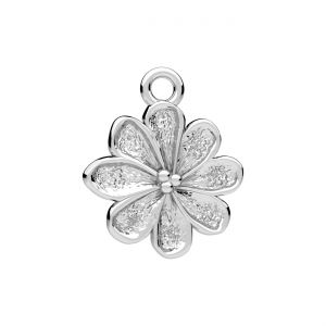 Ciondolo - fiore*argento AG 925*CON-1 ODL-01624 13x15,5 mm