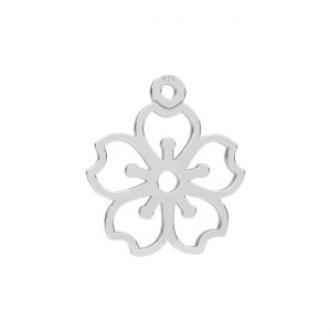 Ciondolo Lavorato - Globo Terrestre*argento AG 925*LKM-3453 - 0,50 13x14,5 mm