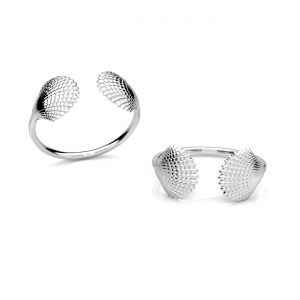 Anello universale - conchiglie*argento AG 925*U-RING OWS-00739 9,2x19,7mm