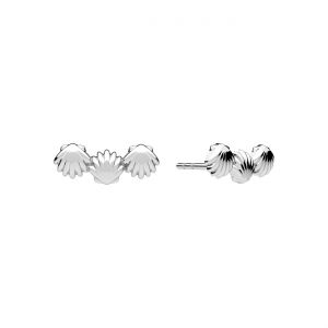 Orecchino a perno pendente - fiore nontiscordardime*argento AG 925*KLS ODL-01611 4,5x11,5 mm