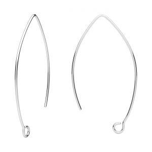 Chiusura aperta - tipo pesce*argento AG 925*BRY 6 0,85x22x42 mm