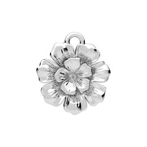 Ciondolo - fiore*argento AG 925*CON-1 ODL-01629 13x14 mm
