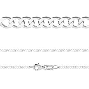 Catena per armatura con lucchetto*argento AG 925*PD  70 (40 cm)