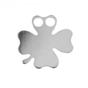 Connector pendant - clover celebrity*sterling silver AG 925*BL 156 - 0,4 mm