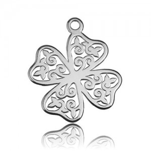 Openwork pendant - clover*sterling silver AG 925*BL 234 - 0,4 mm