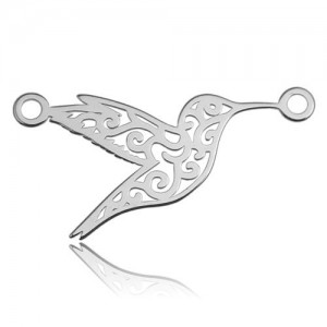 Openwork connector pendant - hummingbird*sterling silver AG 925*BL 276 - 0,8 mm