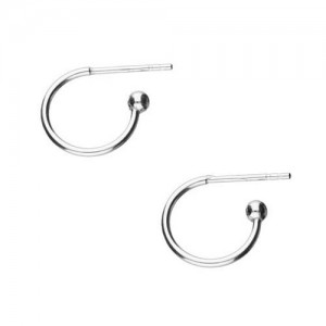Stud earring with ball*sterling silver AG 925*EX 1