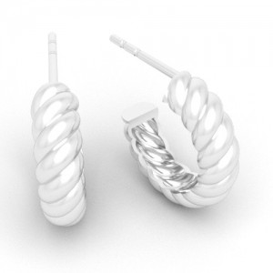 Stud earring - retro style*sterling silver AG 925*EX 30