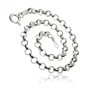 Rolo bracelet*sterling silver AG 925*R000B - 18 cm