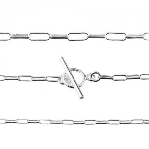 Ankier chain with toggle clasp*sterling silver AG 925*R040N - 50 cm