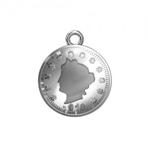 Pendant - coin*sterling silver AG 925*S-CHARM 144