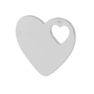 Cuore pendente argento 925, LKM-2014