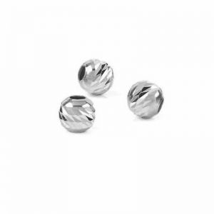 Perla passante con anello aperto per CHARMS*argento AG 925*OVD 3x4,5 mm