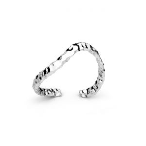 Anello universale - martellato*argento AG 925*U-RING ODL-01647 7x19,7 mm