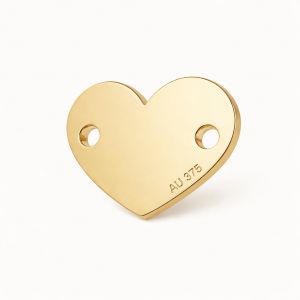 Connettore pendente in oro - cuore*oro AU 375*LKZ9K-30029 - 0,30 6x7,5 mm