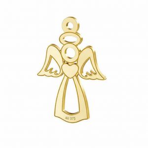 Ciondolo in oro traforato - angelo*oro AU 375*LKZ9K-30016 - 0,30 13x18,5 mm