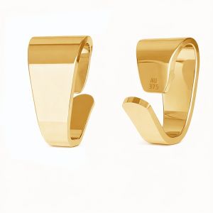 Cravatta dritta dorata da appendere*oro AU 375*LKZ9K-30012 - 0,30 2,5x5 mm