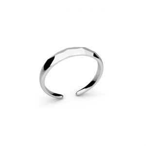 Anello universale - sfaccettato*argento AG 925*U-RING ODL-01655 3,5x19,5 mm