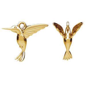 Ciondolo - colibr&igrave;*ottone*BRASS ODL-00058 14,5x15 mm