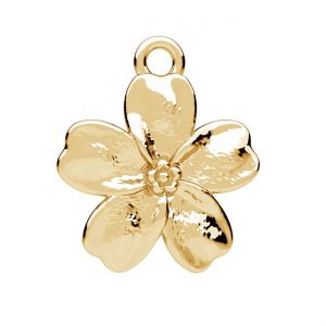 Ciondolo fiore - non ti scordar di me*ottone*BRASS ODL-01361 13,3x15,4 mm