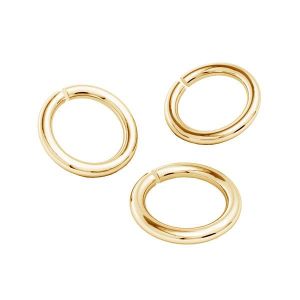Anellino aperto in filo duro*ottone*BRASS KC 0,80x2,15 mm