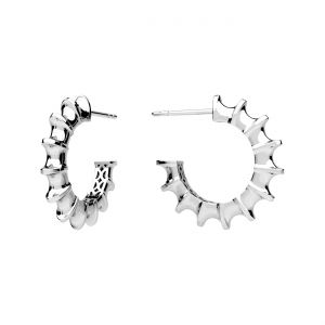 Orecchino a perno - conchiglie*argento AG 925*KLS OWS-01388 3x20,1 mm