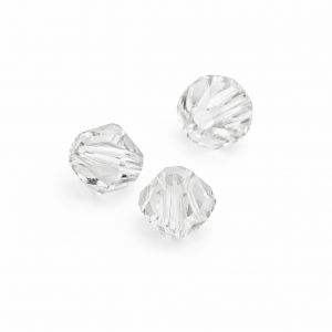 Perla bicone sfaccettata 4,0 mm Crystal - BICONE BEAD 4 MM PRIMERO CRYSTAL