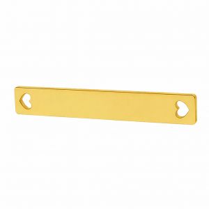 Connettore pendente - piastra rettangolare*argento AG 925*LKM-2031 - 0,50 4x24 mm