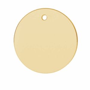 Ciondolo - placchetta rotonda*brass*BRASS LK-1363 - 0,50 19x19 mm